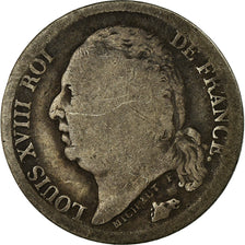 Coin, France, Louis XVIII, Louis XVIII, 1/2 Franc, 1824, Rouen, F(12-15)