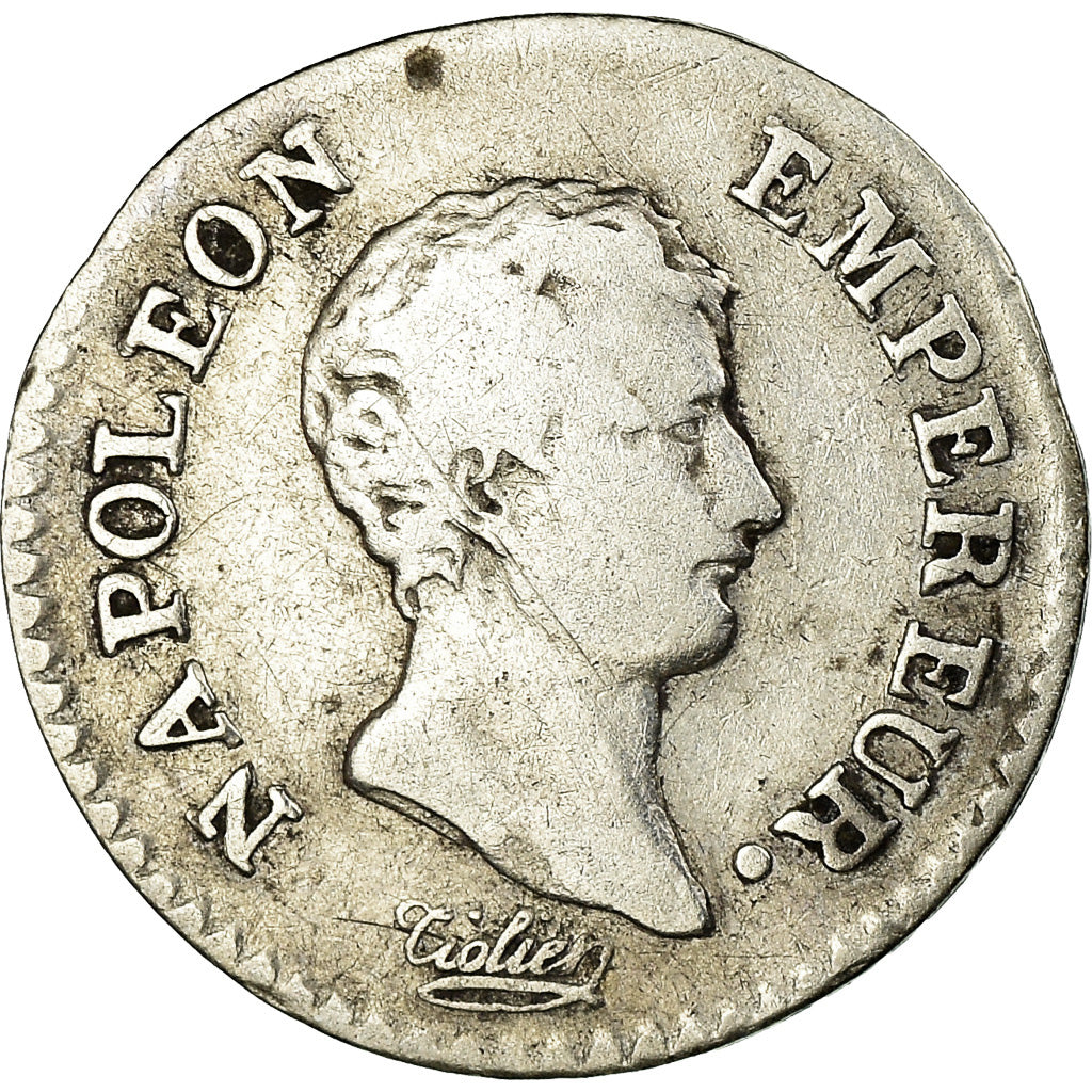 Moneta, Francja, Napoléon I, 1/4 Franc, 1806, Paris, VF(20-25), Srebro