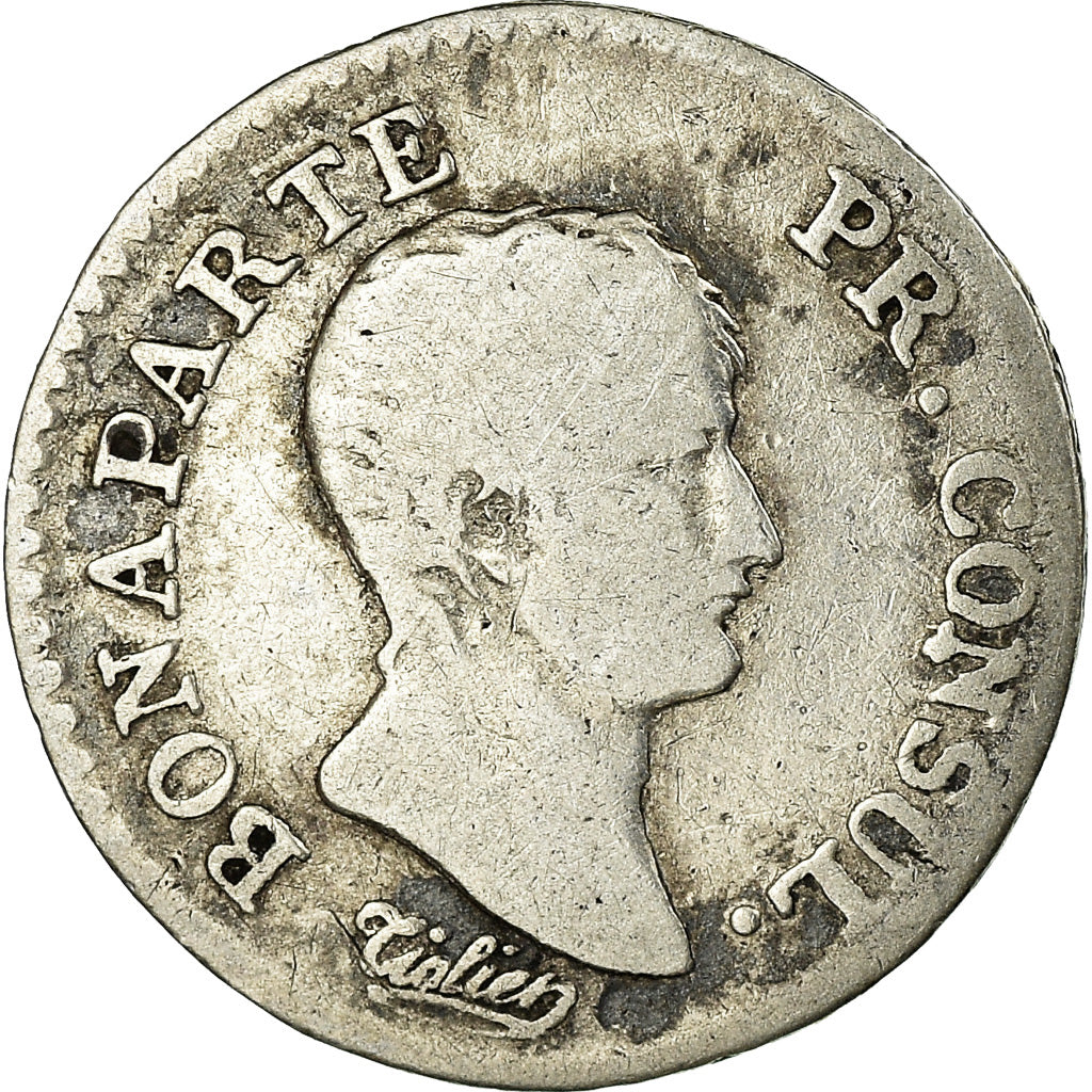 Moeda, França, Napoléon I, 1/4 Franc, An 12, Paris, F(12-15), Prata, KM:653.1