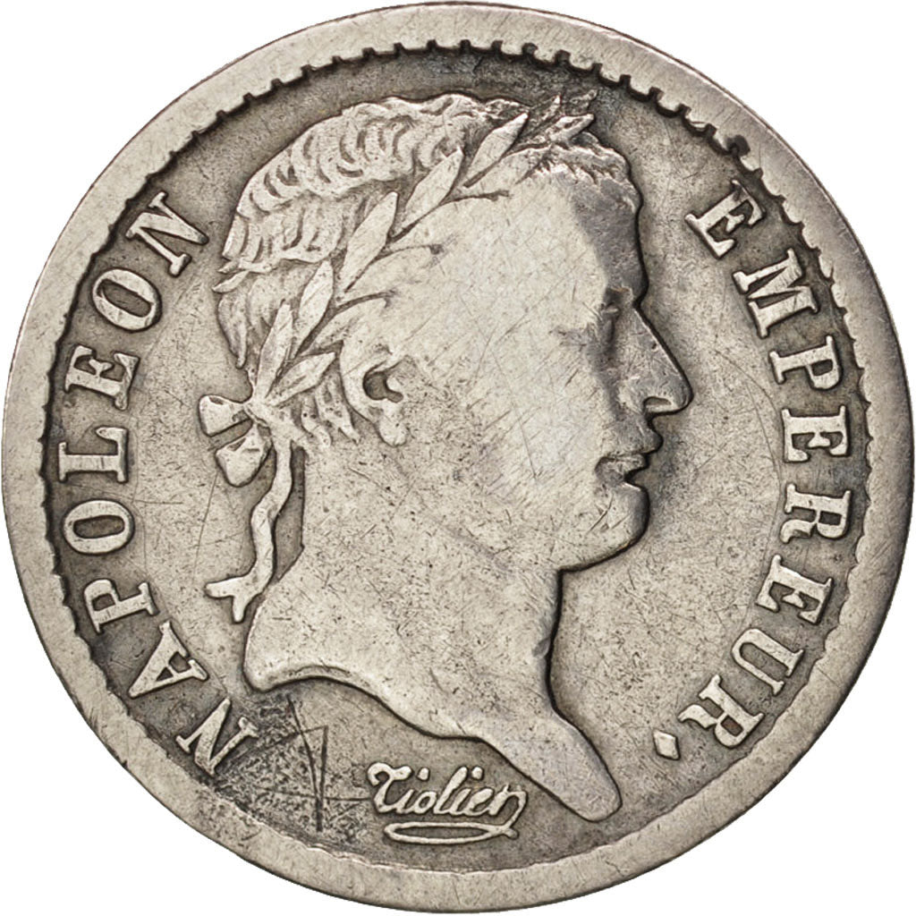 France, Napoléon I, 1/2 Franc, 1808, Paris, Silver, KM:680.1