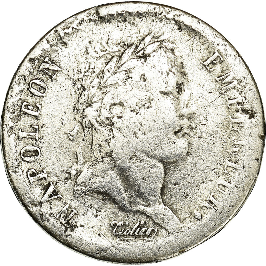 Moneta, Francia, Napoléon I, 1/2 Franc, 1808, Nantes, B+, Argento, KM:680.12