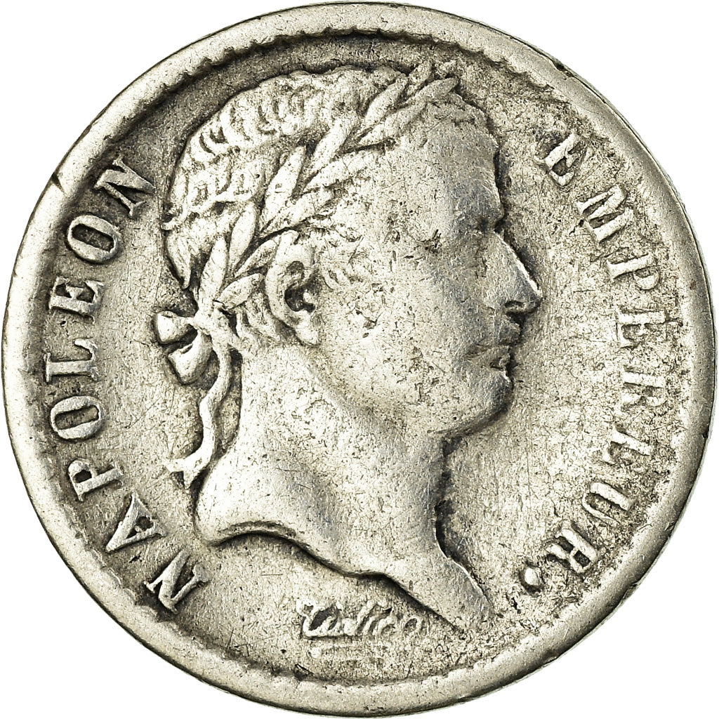 Monnaie, France, Napoléon I, 1/2 Franc, 1808, Bordeaux, TB, Argent, KM:680.7