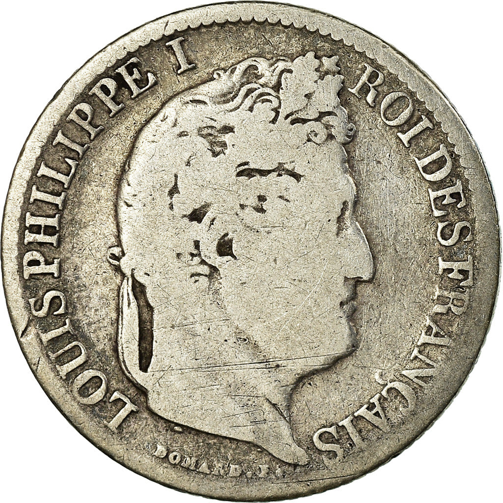 Münze, Frankreich, Louis-Philippe, 1/2 Franc, 1833, Lille, S, Silber, KM:741.13