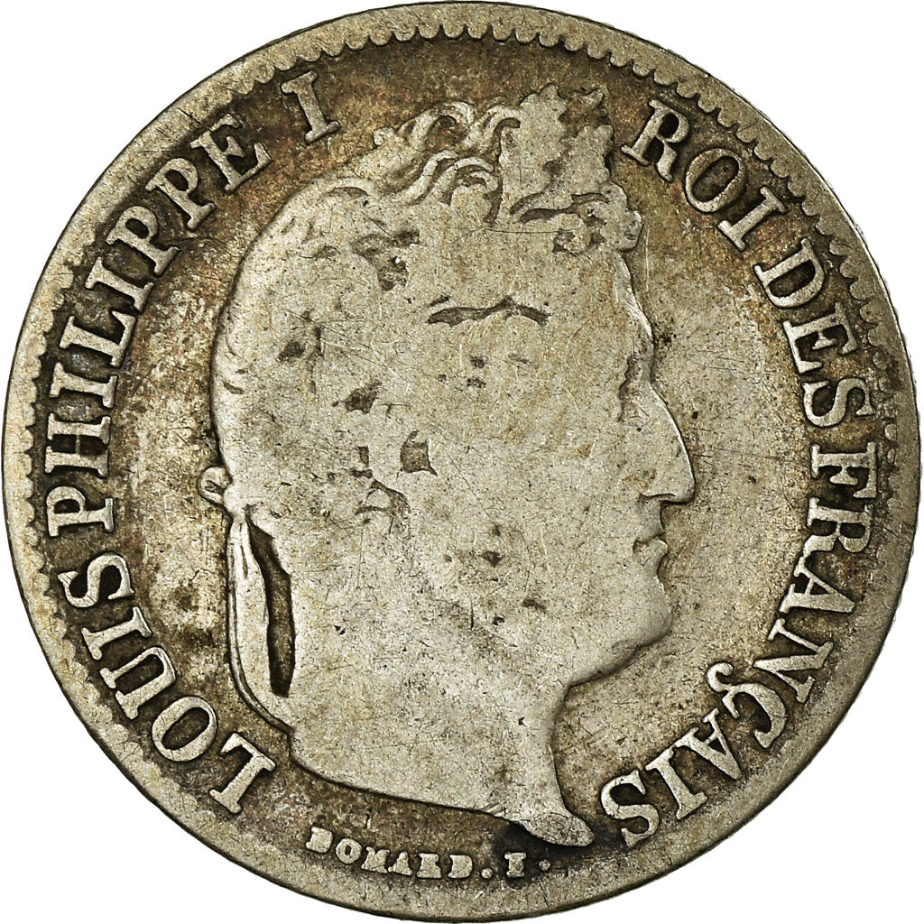 Monnaie, France, Louis-Philippe, 1/2 Franc, 1837, Lille, TB, Argent