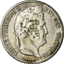 Monnaie, France, Louis-Philippe, 1/4 Franc, 1831, Rouen, TB+, Argent, KM:740.2