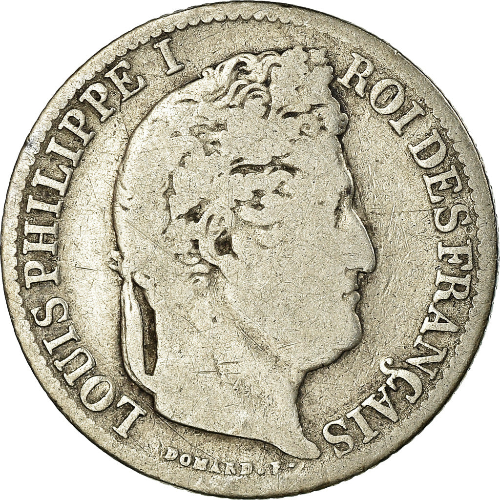 Munten, Frankrijk, Louis-Philippe, 1/2 Franc, 1831, Lille, ZG+, Zilver