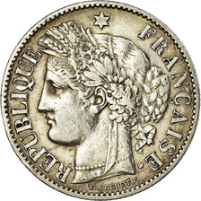 Coin, France, Cérès, 2 Francs, 1887, Paris, EF(40-45), Silver, KM:817.1