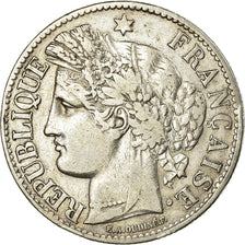 Münze, Frankreich, Cérès, 2 Francs, 1871, Bordeaux, S+, Silber, KM:817.2