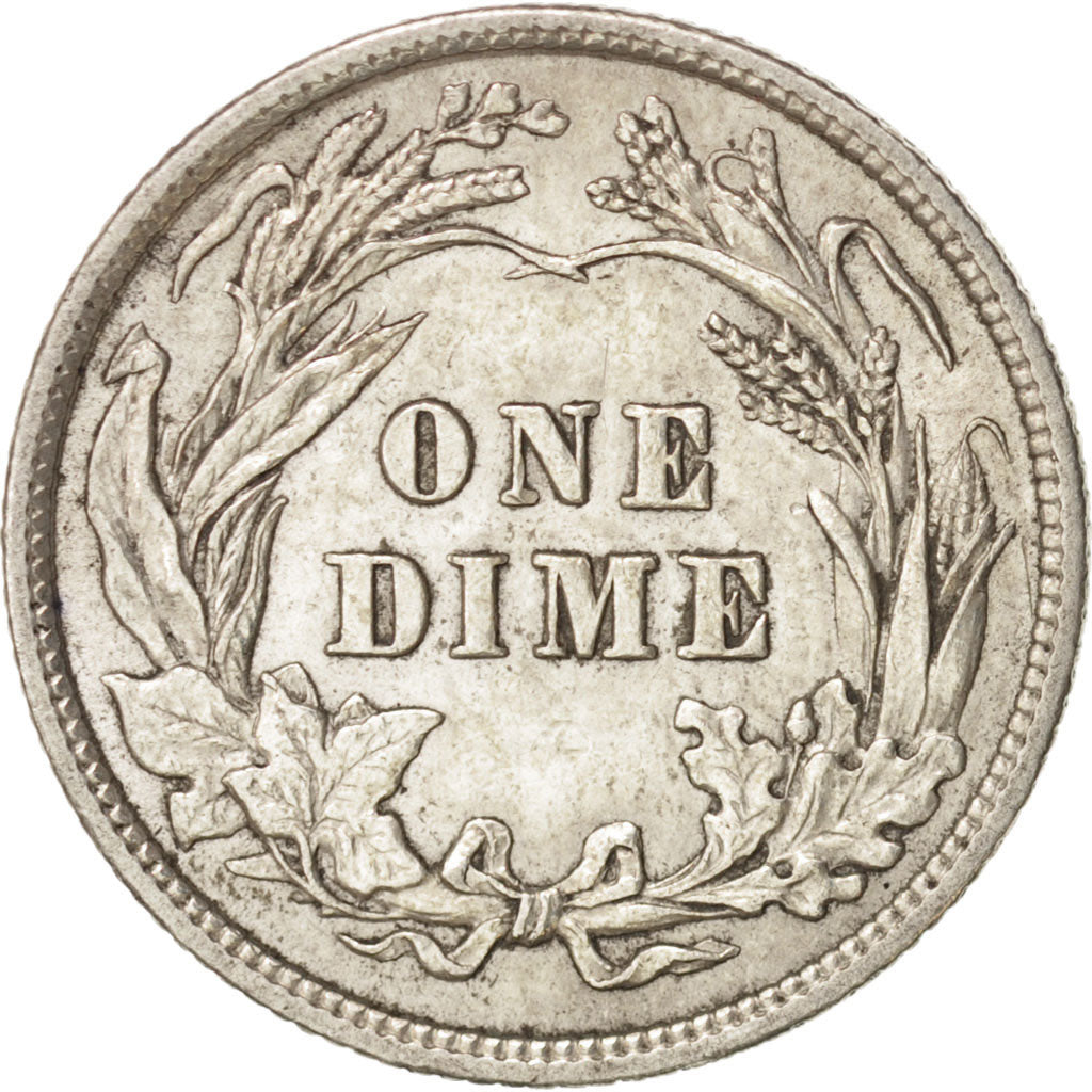 Coin, United States, Barber Dime, Dime, 1901, U.S. Mint, Philadelphia