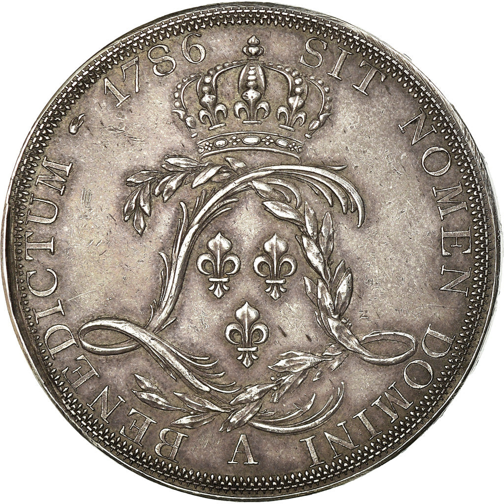 Coin, France, Louis XVI, Ecu de Calonne, Ecu, 1786, Paris, AU(55-58), Silver