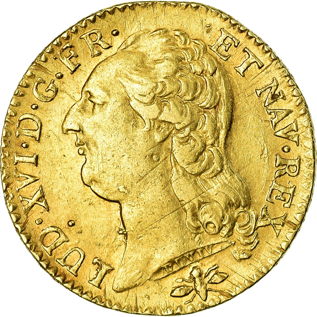 Coin, France, Louis XVI, Louis d'or à la tête nue, Louis d'Or, 1788, Lyon