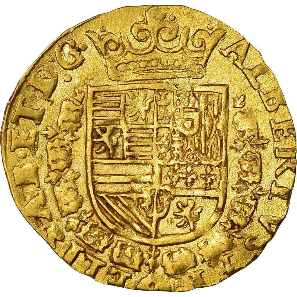 Coin, Spanish Netherlands, BRABANT, 2 Albertin, 4/3 Ducat, 1604, Antwerp