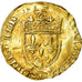Moneta, Francja, François Ier, Ecu d'or, VF(20-25), Złoto, Duplessy:775