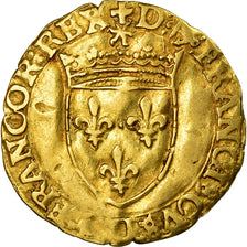 Moneta, Francja, François Ier, Ecu d'or, Bayonne, EF(40-45), Złoto