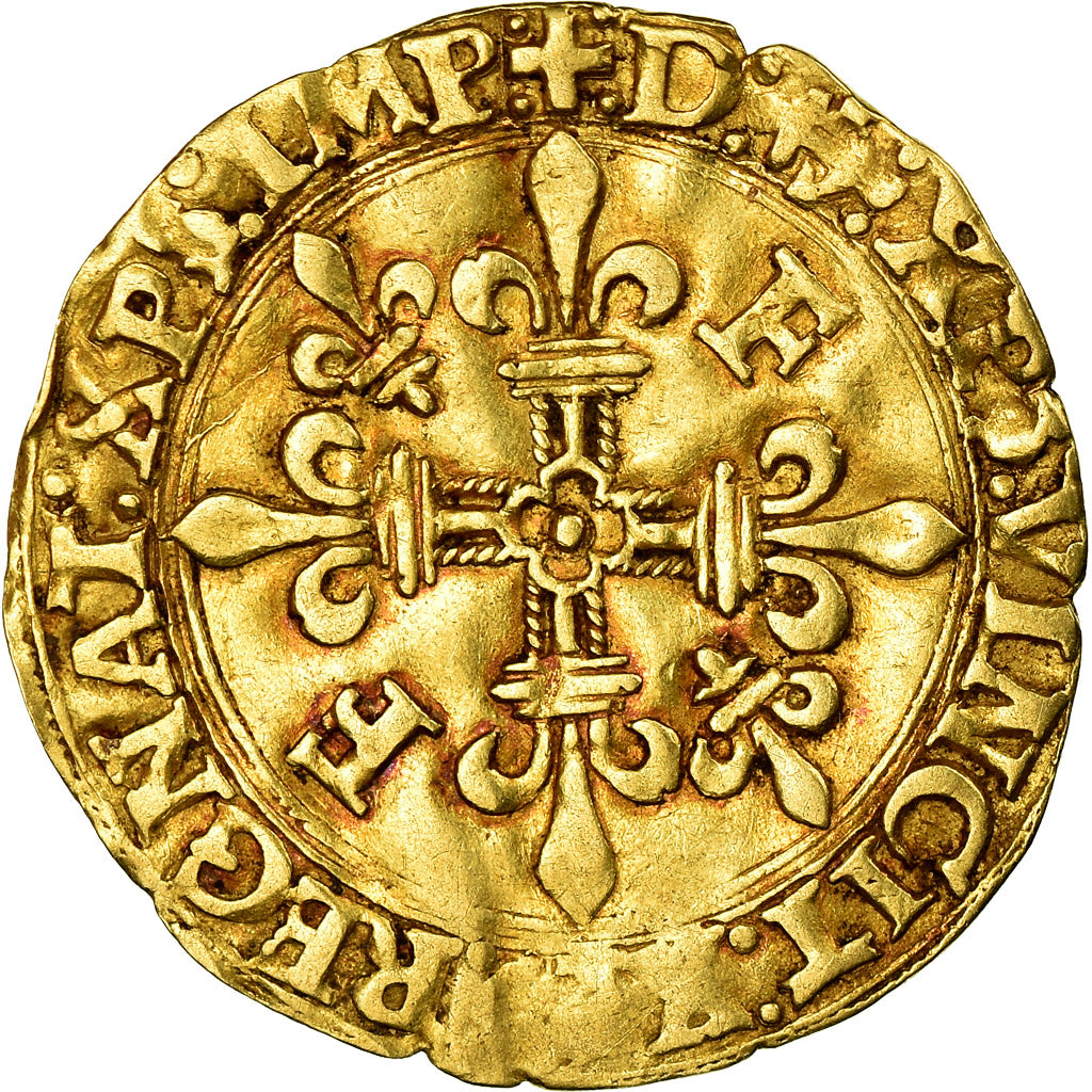 Coin, France, François Ier, Ecu d'or, Bayonne, EF(40-45), Gold, Duplessy:775