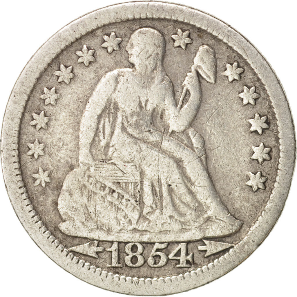 United States, Seated Liberty Dime, 1854-P, KM:77