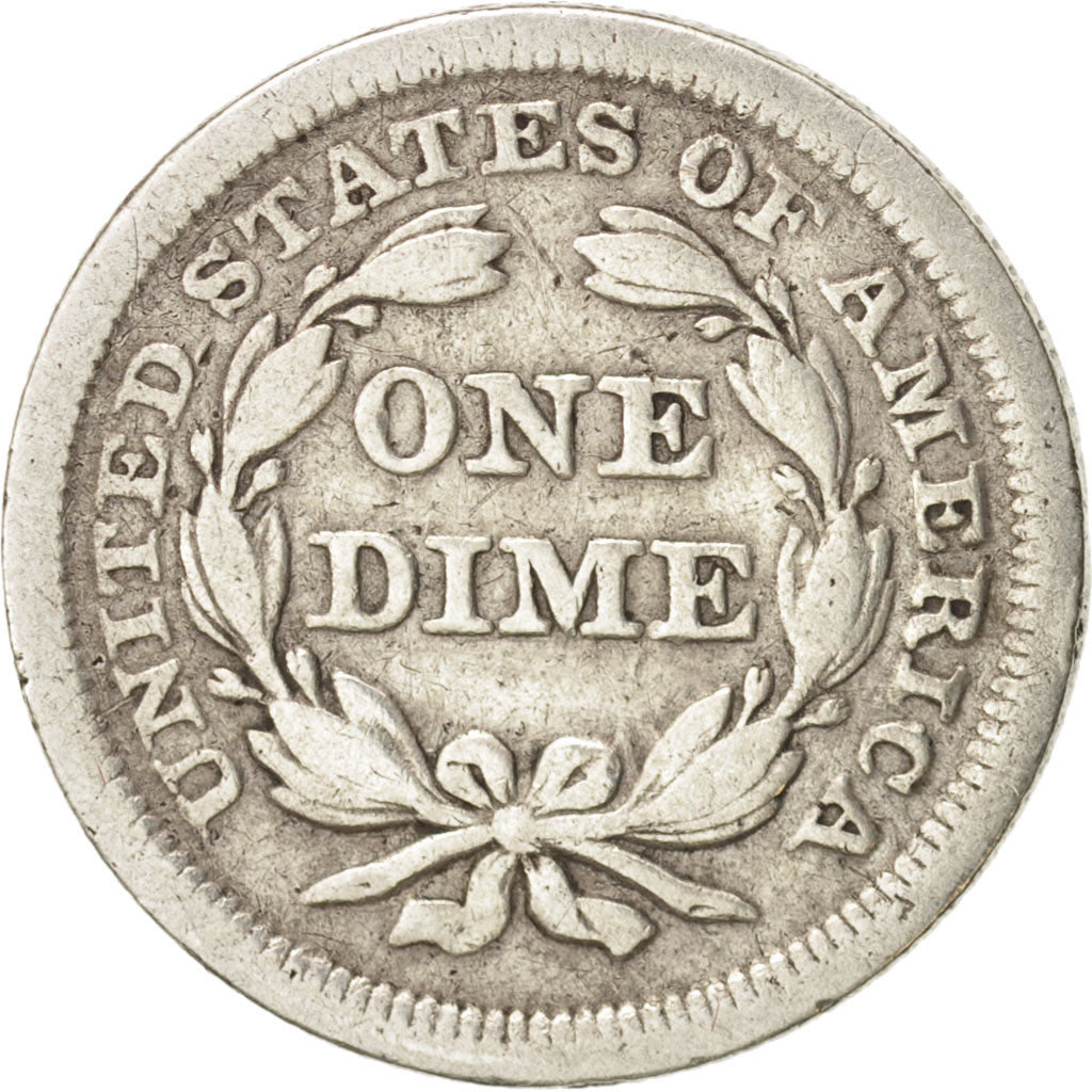 United States, Seated Liberty Dime, 1854-P, KM:77