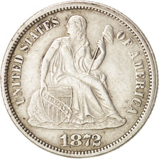 United States, Seated Liberty Dime, 1872-P, KM:92