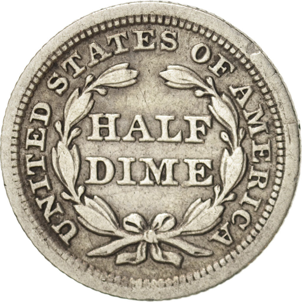 United States, Seated Liberty Half Dime, 1853-P, KM:76