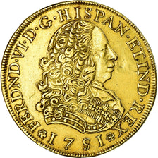 Coin, Peru, Ferdinand VI, 8 Escudos, 1751, Lima, EF(40-45), Gold, KM:50