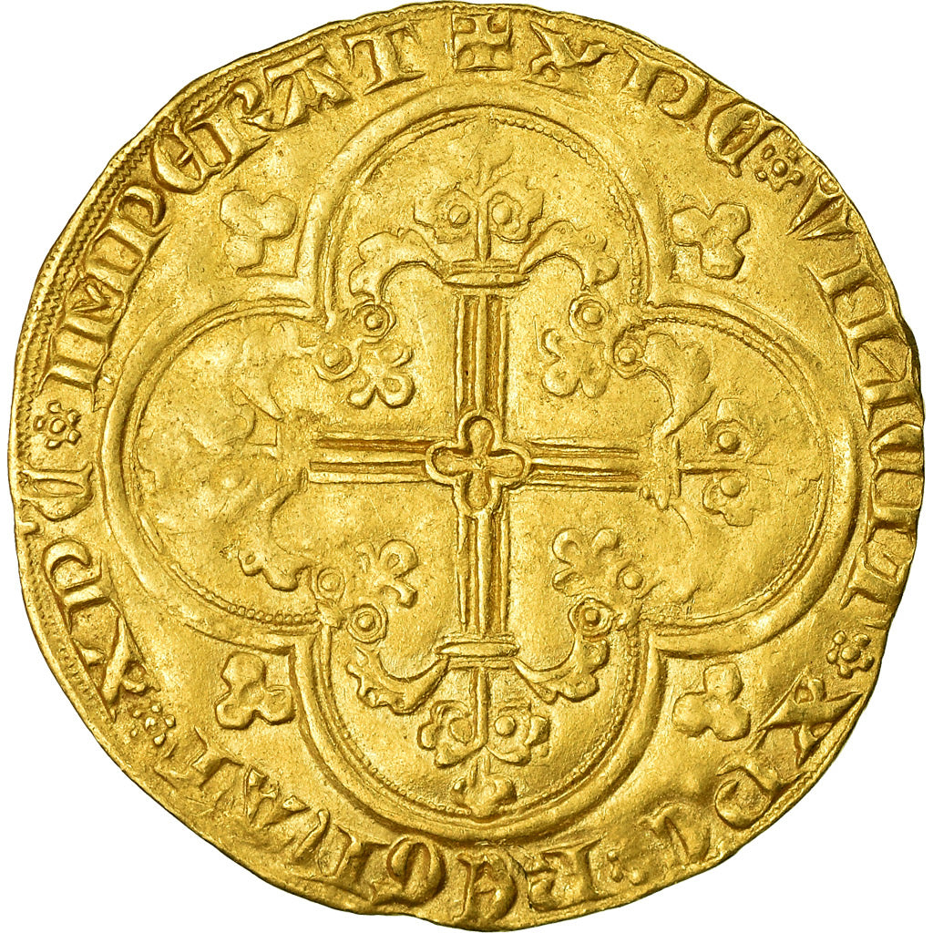 Moneta, Francia, Jean II le Bon, Franc à cheval, BB+, Oro, Duplessy:294