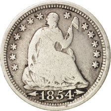 Estados Unidos, Seated Liberty Half Dime, 1854-P, KM:76