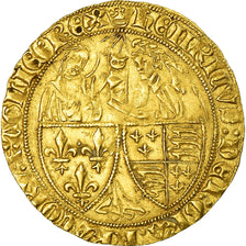 Moeda, França, Henri VI de Lancastre, Salut d'or, Paris, EF(40-45), Dourado