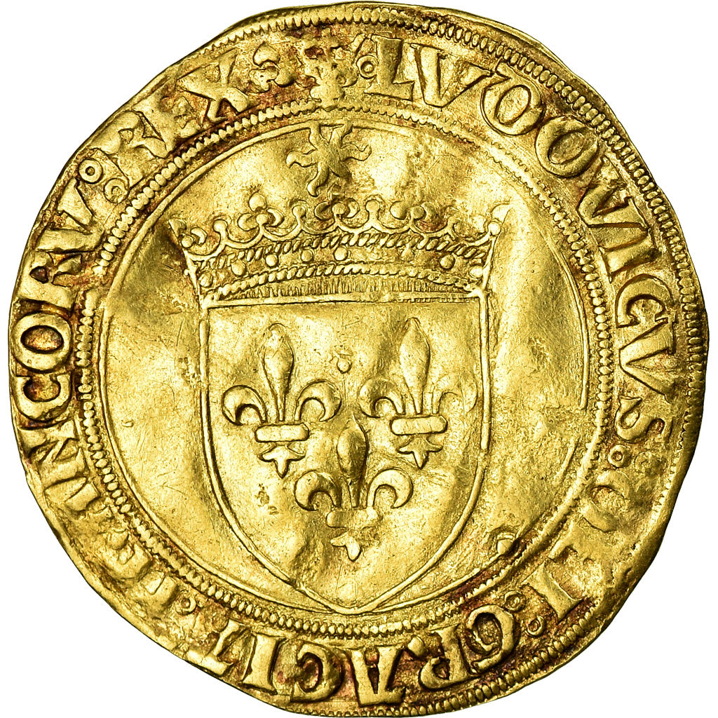 Coin, France, Louis XII, Ecu d'or, Lyon, EF(40-45), Gold, Duplessy:647