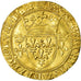 Moeda, França, Charles VII, Ecu d'or, Paris, AU(55-58), Dourado, Duplessy:511E