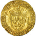 Moneta, Francja, Charles VIII, Ecu d'or, Rouen, AU(50-53), Złoto, Duplessy:575