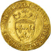 Coin, France, Charles VI, Ecu d'or, Villeneuve-lès-Avignon, AU(55-58), Gold