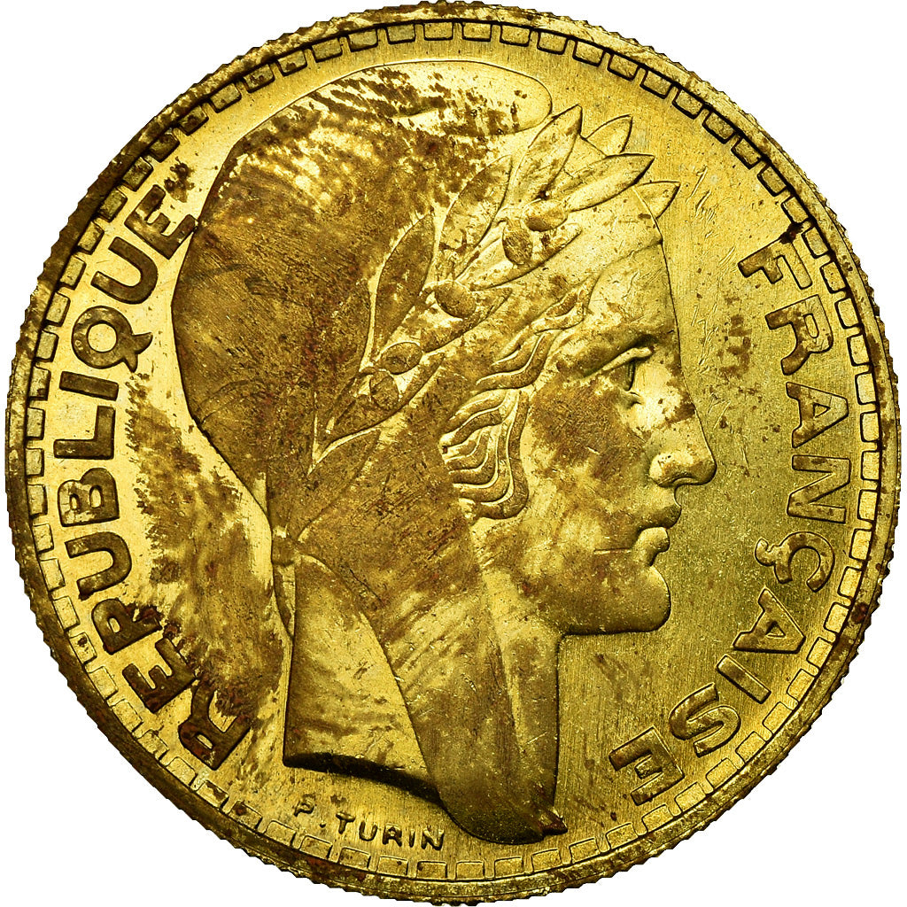 Moneta, Francia, Turin, 20 Francs, 1929, ESSAI, BB+, Alluminio-bronzo, KM:E50