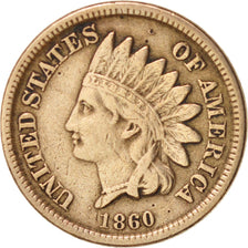 Moneta, Stati Uniti, Indian Head Cent, Cent, 1860, U.S. Mint, Philadelphia, MB+