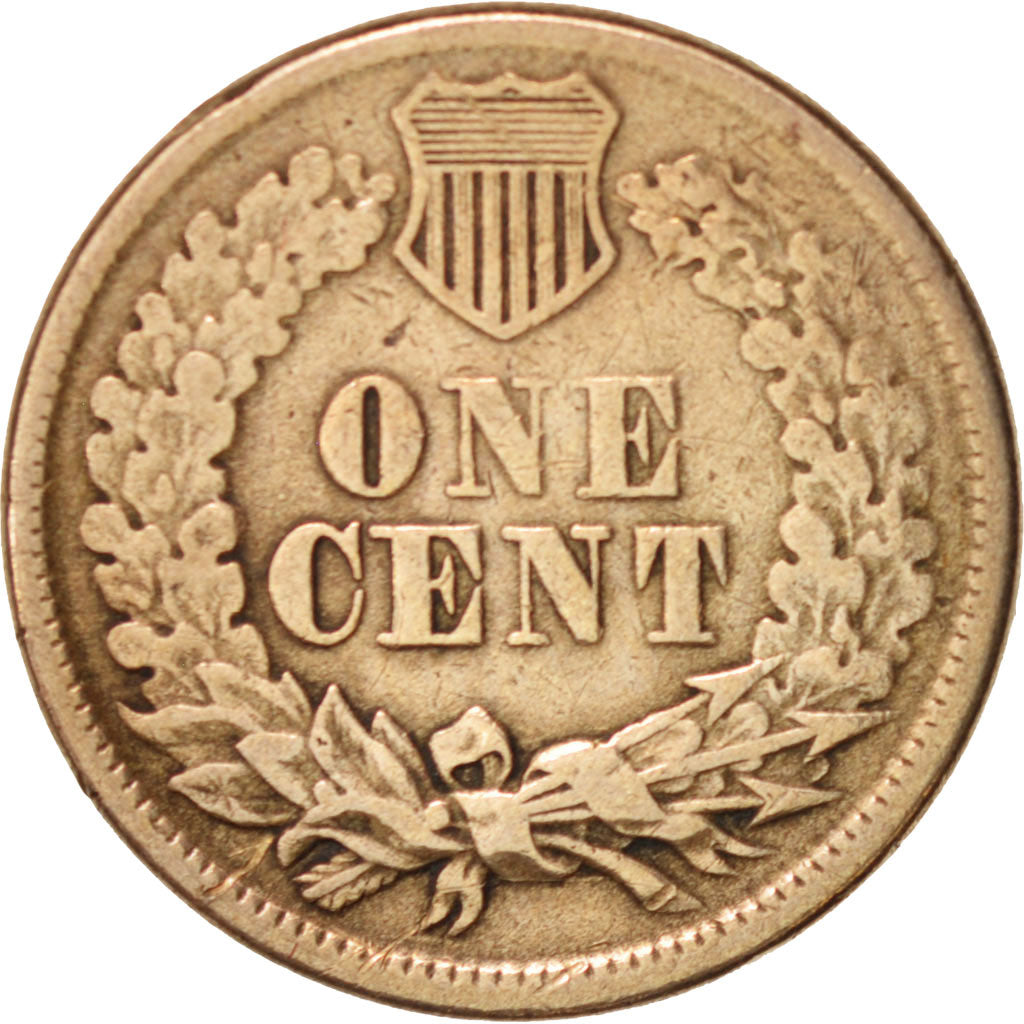 Coin, United States, Indian Head Cent, Cent, 1860, U.S. Mint, Philadelphia