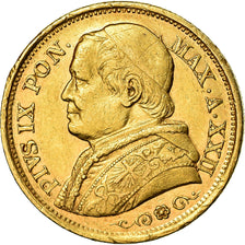 Münze, Italien Staaten, PAPAL STATES, Pius IX, 20 Lire, 1868, Roma, SS, Gold