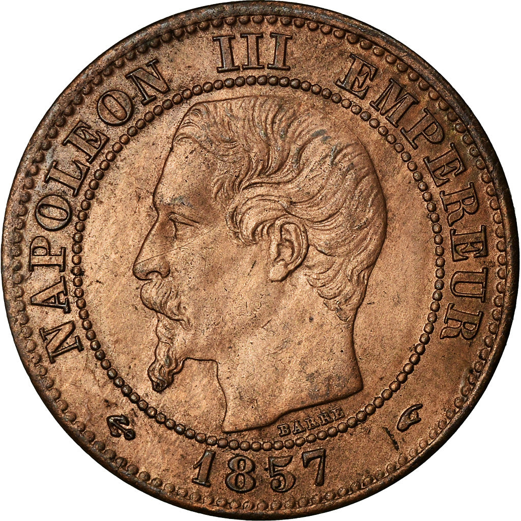Moneta, Francja, Napoleon III, Napoléon III, 2 Centimes, 1857, Paris