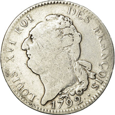 Monnaie, France, Louis XVI, Écu de 6 livres françois, ECU, 6 Livres, 1792