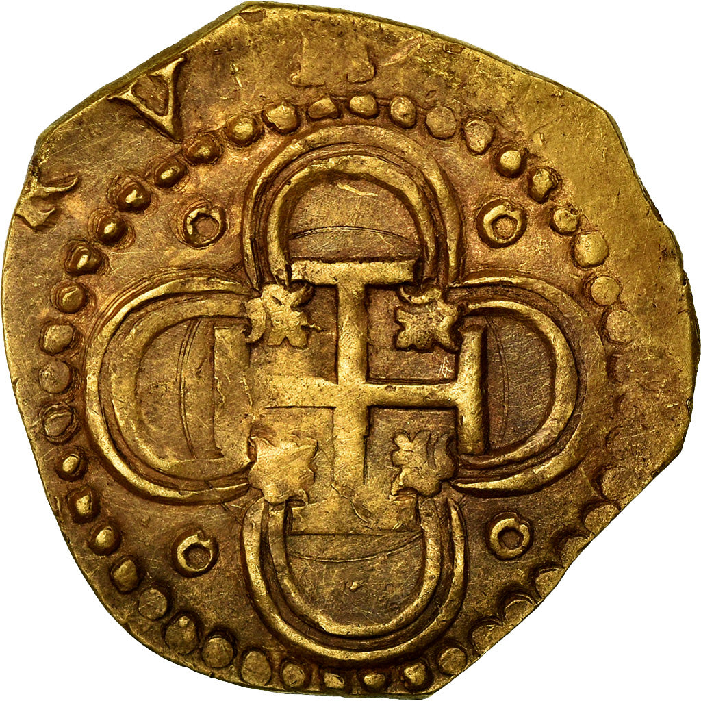 Moneda, España, Philip II, 2 Escudos, 1590, Seville, MBC, Oro