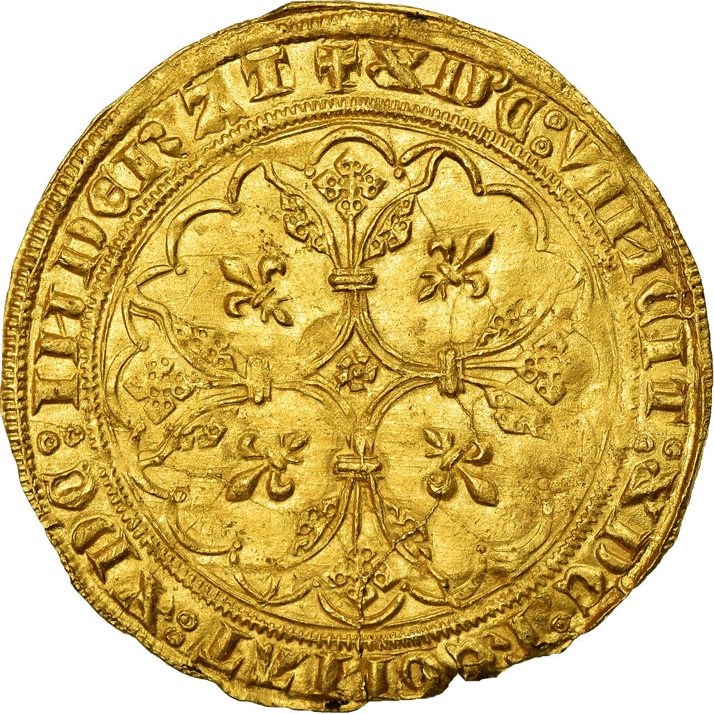Moeda, França, Jean II le Bon, Royal d'or, EF(40-45), Dourado, Duplessy:293
