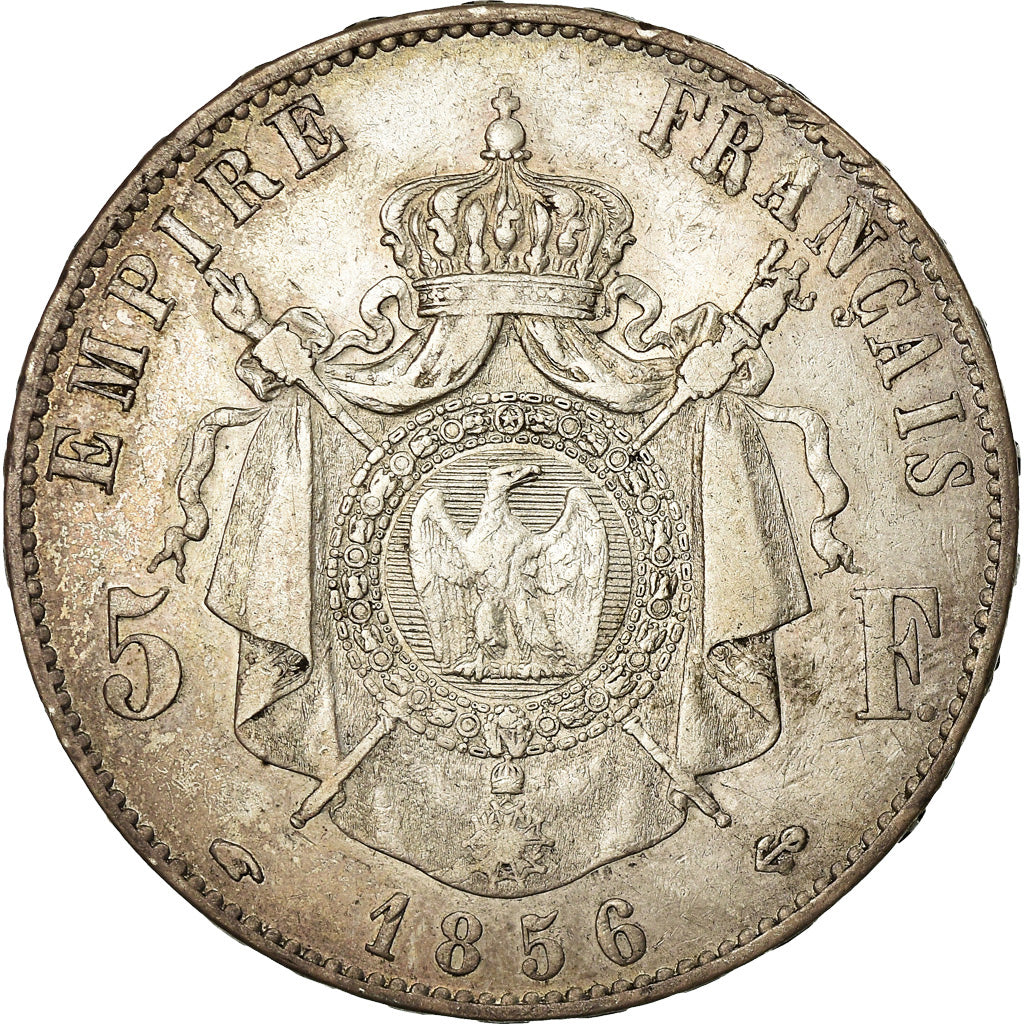 Monnaie, France, Napoleon III, 5 Francs, 1856, Paris, TTB