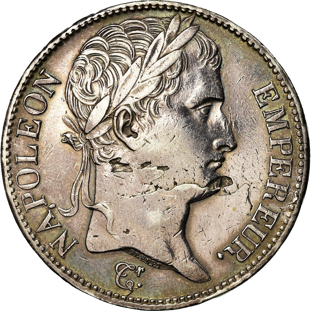 Coin, France, Napoléon I, 5 Francs, 1809, Rouen, EF(40-45), Silver, KM:694.2