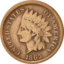 Coin, United States, Indian Head Cent, Cent, 1865, U.S. Mint, Philadelphia