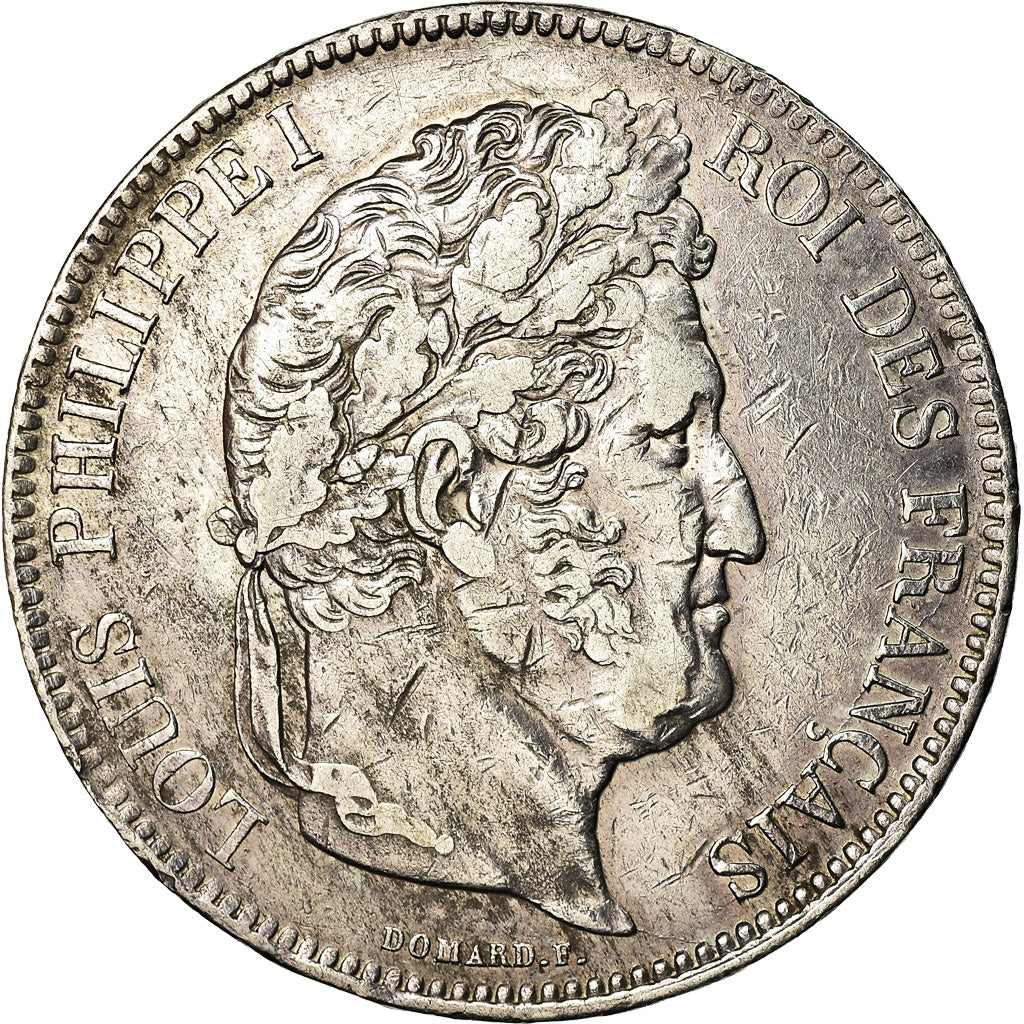Coin, France, Louis-Philippe, 5 Francs, 1834, Lille, EF(40-45), Silver