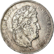 Coin, France, Louis-Philippe, 5 Francs, 1834, Lille, EF(40-45), Silver