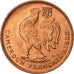 Moeda, Camarões, 50 Centimes, 1943, Pretoria, MS(63), Bronze, KM:6