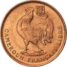 Coin, Cameroon, 50 Centimes, 1943, Pretoria, MS(63), Bronze, KM:6