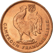 Coin, Cameroon, 50 Centimes, 1943, Pretoria, MS(63), Bronze, KM:6