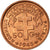 Moneta, Kamerun, 50 Centimes, 1943, Pretoria, MS(63), Bronze, KM:6