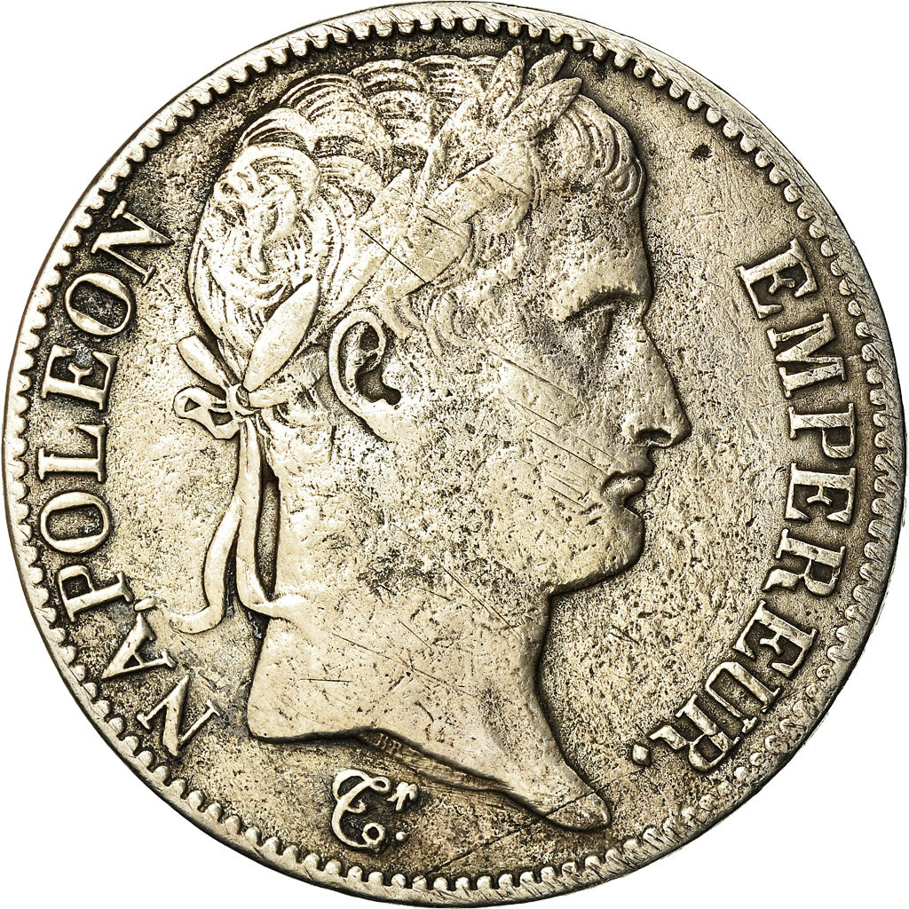 Moneda, Francia, Napoléon I, 5 Francs, 1812, Bayonne, BC+, Plata, KM:694.9