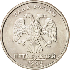 Monnaie, Russie, 5 Roubles, 1998, St. Petersburg, SPL+, Copper-Nickel Clad